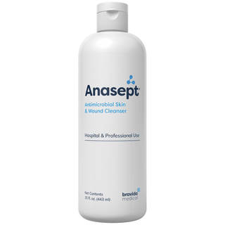 BRAVIDA MEDICAL ANASEPT SKIN & WOUND - Anasept Antimicrobial Skin & Wound Cleanser, 8oz, Dispensing Cap, 12/cs (192 cs/plt) | Quantity - 1x CS