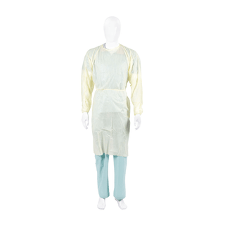 CARDINAL HEALTH ISOLATION AND COVER GOWNS - Isolation Gown, SMS, with (2) Tape Tabs, Yellow, Universal Size, 10/pk, 10 pk/cs(On Vendor Allocation - Availibility May Be Limited) | Quantity - 1x CS