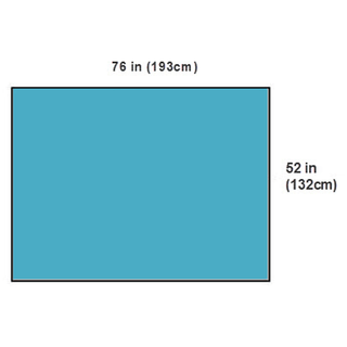 CARDINAL HEALTH CONVERTORS GENERAL SURGERY DRAPE SHEETS AND COMPONENTS - Drape Sheet, Fan-Folded, X-Large, 77 x 98, 12/cs | Quantity - 1x CS