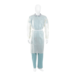 CARDINAL HEALTH ISOLATION AND COVER GOWNS - Isolation Gown, SMS, with (2) Tape Tabs, Yellow, Universal Size, 10/pk, 10 pk/cs(On Vendor Allocation - Availibility May Be Limited) | Quantity - 1x CS