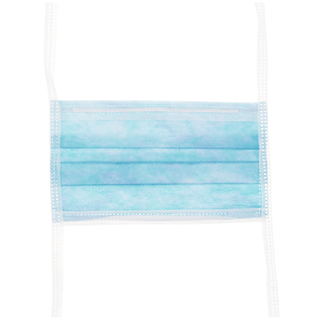 CARDINAL HEALTH ASTM LEVEL 3 PROCEDURE & SURGICAL MASKS - Surgical Mask, Tie-On, Pleated, Foam Anti-Fog, Integrated Eyeshield with Anti-Glare, Mediterranean Blue, 25/bx, 4 bx/cs(On Vendor Allocation - Availibility May Be Limited) | Quantity - 1x CS