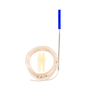 CARDINAL HEALTH JACKSON-PRATT SILICONE AND PVC ROUND DRAINS & SILICONE T-TUBE DRAINS - Round Silicone Drains with Trocar, 19FR, 1/4, Center Perforation, 10/bx, 8 bx/cs | Quantity - 1x CS