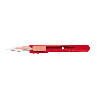 CINCINNATI SAFETY SCALPELS - Safety Scalpels, Swann Morton, Stainless Steel, Red Handle, Size 21, Disposable, Sterile, 25/bx (DROP SHIP ONLY) | Quantity - 1x BX