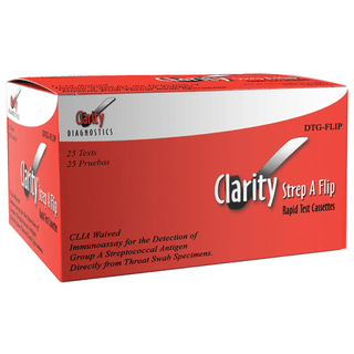 CLARITY DIAGNOSTICS INFECTIOUS DISEASE - Clarirty Strep A Flip Cassette, Waived 25/bx | Quantity - 1x BX