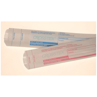 CROSSTEX SELF-SEALING AUTOCLAVE BAGS - PAPER - Bag, 2" x 1" x 8", 1000/ctn, 4 ctn/cs | Quantity - 1x CS