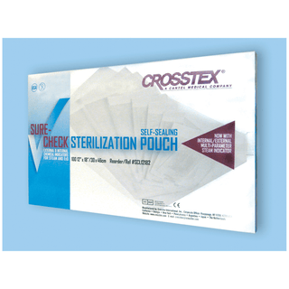 CROSSTEX SURE-CHECK STERILIZATION POUCHES - Pouch, 3" x 5", 200/bx, 10 bx/cs | Quantity - 1x CS