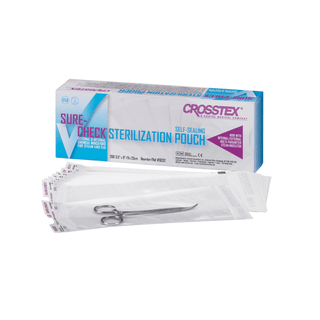 CROSSTEX SURE-CHECK STERILIZATION POUCHES - Pouch, 3" x 5", 200/bx, 10 bx/cs | Quantity - 1x CS