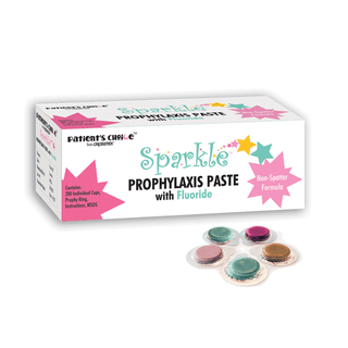 CROSSTEX SPARKLE PROPHY PASTE - Prophy Paste, Medium, Bubble Gum, Individual Cups, 200/bx | Quantity - 1x BX
