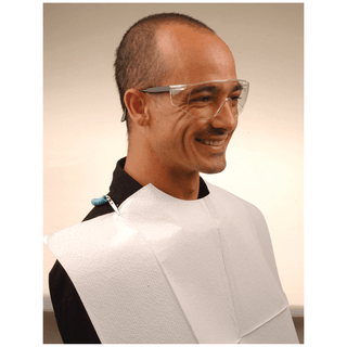 CROSSTEX POLYBACK CONTOUR BIB - Bib, 3-Ply Paper, Poly, 18" x 22", Green, 400/cs | Quantity - 1x CS