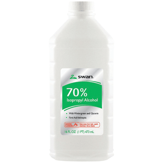 CUMBERLAND SWAN ALCOHOL - Wintergreen Isopropyl Rubbing Alcohol, 70% IPA, 16 oz, 12/cs (132 cs/plt) (84543)  (HAZMAT Fees Apply, cannot ship via Air or to AK, GU, HI, MP, PR, VI) | Quantity - 1x CS