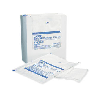 GENTELL DUMEX TRACHEOTOMY/DRAIN SPONGES - Sponge, Tracheotomy Drainage, Pediatric, Sterile, 2" x 2", 6-Ply, 2s, 35 pk/bx, 20 bx/cs (1400 ea/cs) | Quantity - 1x CS