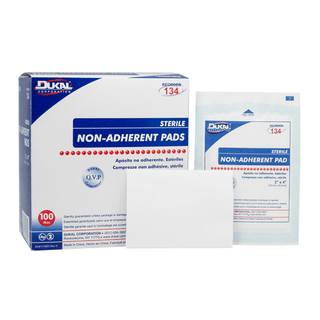 DUKAL NON-ADHERENT PADS - Non-Adherent Pad, 3" x 8", Sterile, 1/pk, 75 pk/bx, 8 bx/cs | Quantity - 1x CS