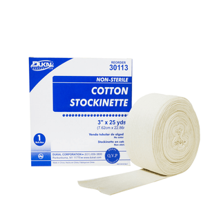 DUKAL COTTON STOCKINETTE - Stockinette, 3" x 25 yds, Cotton, 6 rl/cs | Quantity - 1x CS