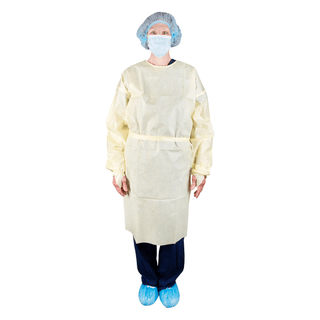 DUKAL ISOLATION GOWNS - Isolation Gown, Level II, 2X-Large, Yellow, 10/bg, 10 bg/cs | Quantity - 1x CS