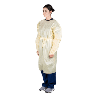 DUKAL ISOLATION GOWNS - Isolation Gown, Level II, 2X-Large, Yellow, 10/bg, 10 bg/cs | Quantity - 1x CS
