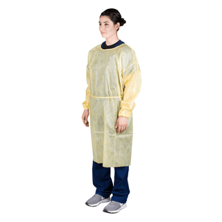 DUKAL ISOLATION GOWNS - Isolation Gown, Level II, 2X-Large, Yellow, 10/bg, 10 bg/cs | Quantity - 1x CS