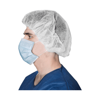 DUKAL BOUFFANT CAPS - Bouffant Cap, 21", Accordian, Green, Non-Sterile, 100/bg, 10 bg/cs (84 cs/plt)  | Quantity - 1x CS