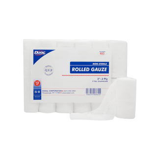 DUKAL ROLLED GAUZE - Rolled Gauze, 6" x 5 yd, Sterile, 2-Ply, 1/pouch, 6/bg, 8 bg/cs | Quantity - 1x CS