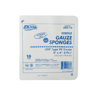 DUKAL WOVEN COTTON GAUZE SPONGES - Gauze Sponge, 8" x 4", Non-Sterile, 12-Ply, 200/bg, 10 bg/cs | Quantity - 1x CS