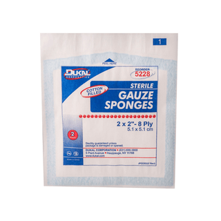 DUKAL WOVEN COTTON GAUZE SPONGES - Gauze Sponge, 8" x 4", Non-Sterile, 12-Ply, 200/bg, 10 bg/cs | Quantity - 1x CS