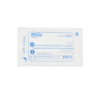 DUKAL CONFORMING STRETCH GAUZE - Stretch Gauze, 4" x 4.1 yd, Sterile, 1/pk, 12 pk/bx, 8 bx/cs | Quantity - 1x CS