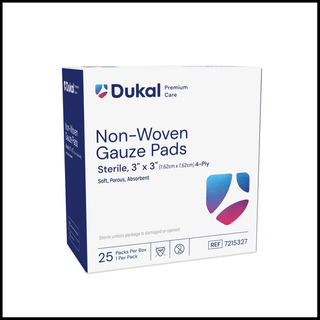 DUKAL STERILE PADS - Non-Woven Pad, 2" x 2", Sterile, 4-Ply, 100/bx, 12 bx/cs | Quantity - 1x CS