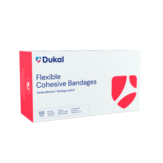 DUKAL COHESIVE BANDAGES - LATEX FREE - Bandage, Cohesive, 3" x 5 yds, Latex Free (LF), Non-Sterile, Assorted Colors, 1 rl/pk, 24 pk/bx | Quantity - 1x BX