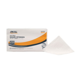 DUKAL BASIC GAUZE SPONGES - Gauze Sponge, 3" x 3", Non-Sterile, 8-Ply, 200/bg, 20 bg/cs | Quantity - 1x CS