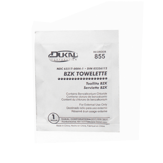 DUKAL BZK SWAB/TOWELETTE - BZK Towelette, 5" x 8", Bulk, 1/pch, 1000 pch/cs | Quantity - 1x CS