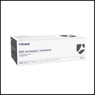 DUKAL BZK SWAB/TOWELETTE - BZK Towelette, 5" x 8", Bulk, 1/pch, 1000 pch/cs | Quantity - 1x CS