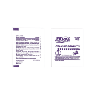 DUKAL CLEANSING TOWELETTE - Cleansing Towelettes, 5" x 8", Bulk, 1/pk, 3pk/strip, 1500/cs | Quantity - 1x CS