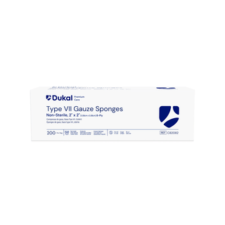 DUKAL CALIBER GAUZE SPONGES - Gauze Sponge, Type VII, Sterile, 4" x 4", 12-Ply, 2/pk, 25 pk/bx, 24 bx/cs (28 cs/plt) | Quantity - 1x CS