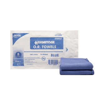 DUKAL OPERATING ROOM (O.R.) TOWELS - OR Towel, 17 x 26, Sterile 4s, Blue, 4/pk, 20 pk/cs (50 cs/plt) | Quantity - 1x CS