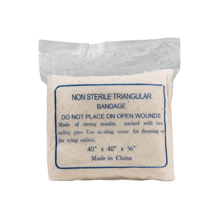 DUKAL TRIANGULAR BANDAGE - Triangular Bandage, 37" x 37" x 52", Non-Sterile, 1/pk, 12 pk/bg, 20 bg/cs | Quantity - 1x CS