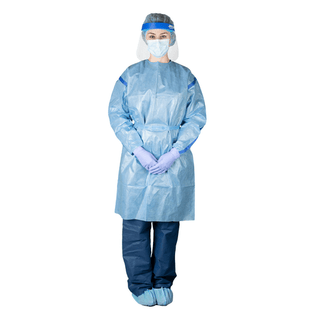 DUKAL CHEMOTHERAPY GOWN - Chemotherapy Gown, Poly-Coated, Large, 10/bg, 3 bg/cs | Quantity - 1x CS