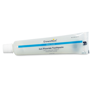DUKAL DAWNMIST TOOTHPASTE - Gel Toothpaste, White, Fluoride, 0.6 oz Tube, 144/bx, 5 bx/cs | Quantity - 1x CS
