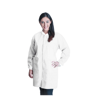 DUKAL UNIPACK PERSONAL PROTECTION - FitMe Lab Jackets, Small, Teal/ Green, 10/bg | Quantity - 1x BG