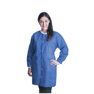 DUKAL UNIPACK PERSONAL PROTECTION - FitMe Lab Jackets, Small, Teal/ Green, 10/bg | Quantity - 1x BG