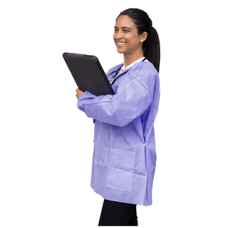 DUKAL UNIPACK PERSONAL PROTECTION - FitMe Lab Jackets, Small, Teal/ Green, 10/bg | Quantity - 1x BG