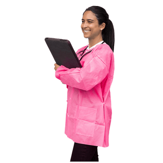 DUKAL UNIPACK PERSONAL PROTECTION - FitMe Lab Jackets, Small, Teal/ Green, 10/bg | Quantity - 1x BG
