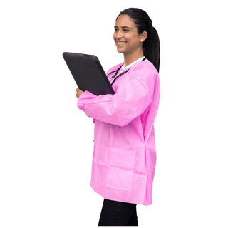 DUKAL UNIPACK PERSONAL PROTECTION - FitMe Lab Jackets, Small, Teal/ Green, 10/bg | Quantity - 1x BG