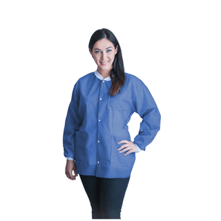 DUKAL UNIPACK PERSONAL PROTECTION - FitMe Lab Jackets, Small, Teal/ Green, 10/bg | Quantity - 1x BG