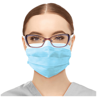 DUKAL PROCEDURE MASKS - Mask, Level 3, Ear Loop with Shield, Blue, 25/bx, 10 bx/cs | Quantity - 1x CS