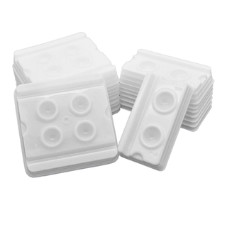 DUKAL UNIPACK DENTAL PROCEDURE ITEMS - Mixing Wells, 4-Well with 1, 2, 3 and 4 Markings, White, 200/bx, 5 bx/cs | Quantity - 1x CS