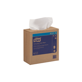 ESSITY TORK PAPER WIPER - Paper Wiper Plus, Centerfeed, 1-Ply, White, 9.8" x 15.2", 300 sht/bx, 2 bx/cs (90 cs/plt) | Quantity - 1x CS