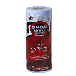 ESSITY TORK ADVANCED SHOPMAX WIPER 450 - ShopMax Wiper, Centerfeed Refill, Advanced, White, 1-Ply, W22, 218.33ft, 200 sht/rl, 2 rl/cs (135 cs/plt) | Quantity - 1x CS