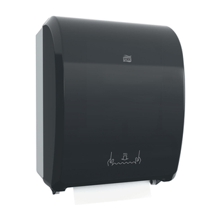 ESSITY TORK HAND TOWEL DISPENSERS - Hand Towel Roll Dispenser, Push-Bar Auto Transfer, Universal, Smoke/ Gray, H21, Metal/ Plastic, 15.8" x 8.8" (81 cs/plt) | Quantity - 1x EA