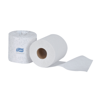 ESSITY TORK BATH TISSUE - Bath Tissue Roll, Universal, White, 2-Ply, T24, 156.25ft, 4.2" x 4.4", 500 sht/rl, 48 rl/cs (55 cs/plt) | Quantity - 1x CS