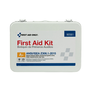 FIRST AID ONLY/ACME UNITED ANSI/OSHA COMPLIANT PACKAGE - 50 Person First Aid Kit, ANSI B, Metal Case (DROP SHIP ONLY - $150 Minimum Order) | Quantity - 1x EA