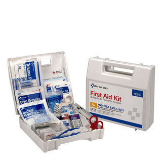 FIRST AID ONLY/ACME UNITED ANSI/OSHA COMPLIANT PACKAGE - 50 Person First Aid Kit, ANSI B, Metal Case (DROP SHIP ONLY - $150 Minimum Order) | Quantity - 1x EA